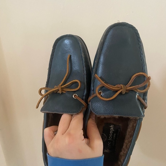 MARC JOSEPH NEW YORK ROCKEFELLER GENUINE SHEARLING  LINED DRIVING SHOE SIZE 7 - Picture 6 of 12